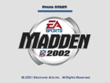 Madden NFL 2002 screen shot title